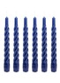 Main View - Click To Enlarge - ANNA + NINA - Twisted Candle 6-Piece Set — Blue