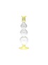 Main View - Click To Enlarge - ANNA + NINA - Bubble Glass Candle Holder — Yellow