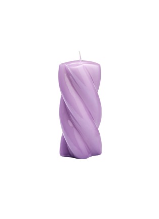Main View - Click To Enlarge - ANNA + NINA - Blunt Twisted Long Candle — Lilac