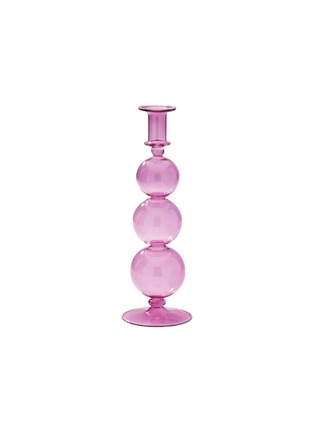 Main View - Click To Enlarge - ANNA + NINA - BUBBLE GLASS CANDLE HOLDER — LAVENDER