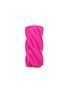 Main View - Click To Enlarge - ANNA + NINA - Blunt Twisted Long Candle — Bright Pink