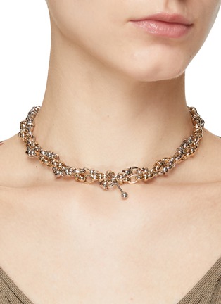 Figure View - Click To Enlarge - JUSTINE CLENQUET - ‘JULIA’ GOLD AND PALLADIUM PLATED CHOKER