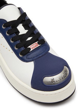 Detail View - Click To Enlarge - KENZO - ‘Hoops’ Low Top Lace Up Sneakers