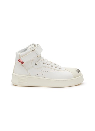 Main View - Click To Enlarge - KENZO - ‘Hoops’ High Top Lace Up Sneakers