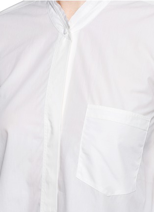 Detail View - Click To Enlarge - HELMUT LANG - Mandarin collar poplin shirt