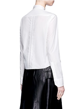 Back View - Click To Enlarge - HELMUT LANG - Mandarin collar poplin shirt