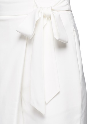 Detail View - Click To Enlarge - TIBI - 'Agathe' sash tie pleated culottes