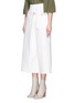 Front View - Click To Enlarge - TIBI - 'Agathe' sash tie pleated culottes