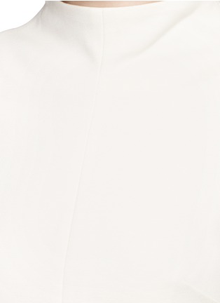 Detail View - Click To Enlarge - TIBI - Tie sleeve mock neck dress