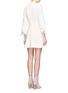 Back View - Click To Enlarge - TIBI - Tie sleeve mock neck dress