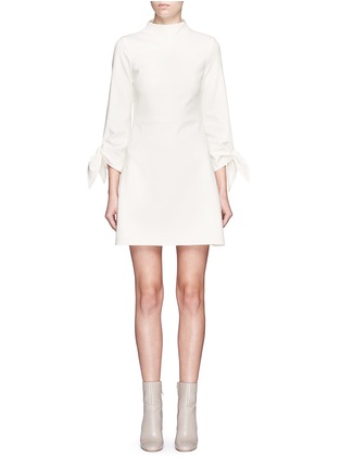 Main View - Click To Enlarge - TIBI - Tie sleeve mock neck dress