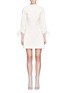 Main View - Click To Enlarge - TIBI - Tie sleeve mock neck dress