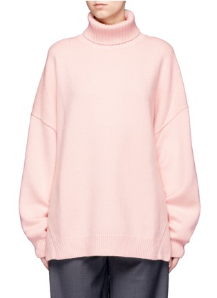 Main View - Click To Enlarge - TIBI - Oversized cashmere turtleneck sweater