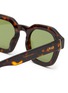Detail View - Click To Enlarge - SUPER - ‘SALUTO’ GREEN LENS SQUARE ACETATE FRAME SUNGLASSES