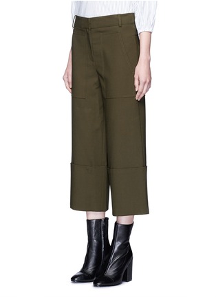 Front View - Click To Enlarge - TIBI - 'Anson' wide leg cargo pants