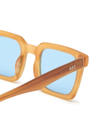 Detail View - Click To Enlarge - RETROSUPERFUTURE - ‘SECOLO BAGUTTA’ BLUE LENS OVERSIZE SQUARE ACETATE FRAME SUNGLASSES