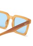 Detail View - Click To Enlarge - RETROSUPERFUTURE - ‘SECOLO BAGUTTA’ BLUE LENS OVERSIZE SQUARE ACETATE FRAME SUNGLASSES