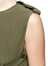 Detail View - Click To Enlarge - TIBI - Pintucked silk crêpe de Chine jumpsuit