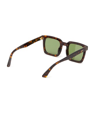Figure View - Click To Enlarge - RETROSUPERFUTURE - ‘SECOLO’ GREEN LENS OVERSIZE SQUARE ACETATE FRAME WAYFARER SUNGLASSES