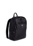 Front View - Click To Enlarge - 73426 - Logo plate leather backpack