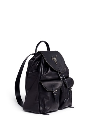 Figure View - Click To Enlarge - 73426 - 'Regiment' leather backpack