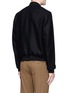 Back View - Click To Enlarge - PS PAUL SMITH - Wool cashmere blend twill bomber jacket