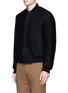 Front View - Click To Enlarge - PS PAUL SMITH - Wool cashmere blend twill bomber jacket