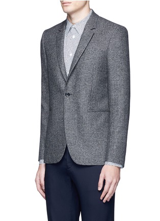Front View - Click To Enlarge - PS PAUL SMITH - Slim fit wool birdseye blazer