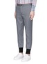 Front View - Click To Enlarge - PS PAUL SMITH - Contrast cuff cropped wool jogging pants