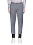 Main View - Click To Enlarge - PS PAUL SMITH - Contrast cuff cropped wool jogging pants