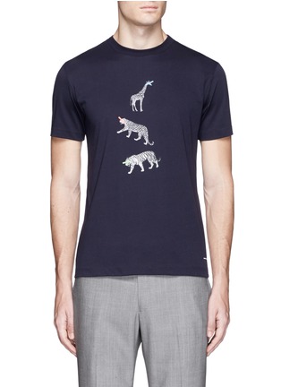 Main View - Click To Enlarge - PS PAUL SMITH - Animal print T-shirt
