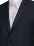 Detail View - Click To Enlarge - PS PAUL SMITH - Slim fit windowpane check wool-blend blazer