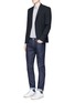 Figure View - Click To Enlarge - PS PAUL SMITH - Slim fit windowpane check wool-blend blazer
