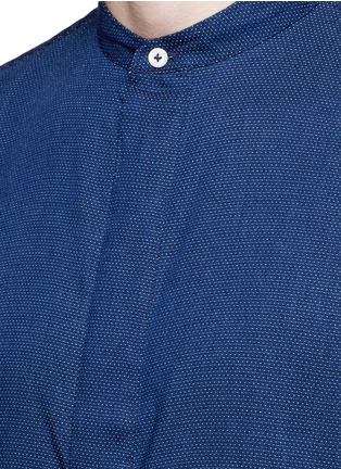Detail View - Click To Enlarge - PS PAUL SMITH - Dot stitch mandarin collar shirt