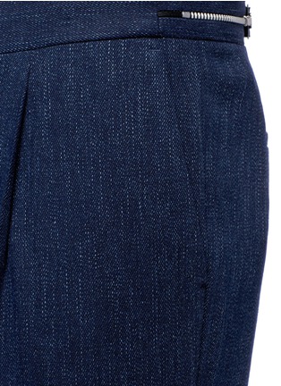 Detail View - Click To Enlarge - PS PAUL SMITH - Zipper teeth waist cropped denim pants