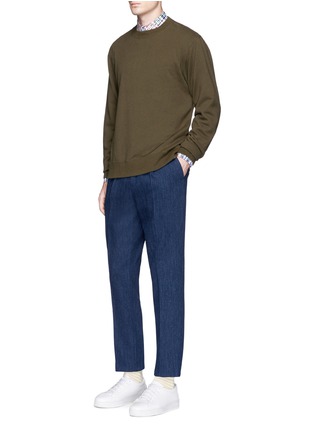 Figure View - Click To Enlarge - PS PAUL SMITH - Zipper teeth waist cropped denim pants