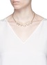 Figure View - Click To Enlarge - ANTON HEUNIS - Asymmetric floral Swarovski crystal choker necklace