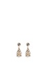 Main View - Click To Enlarge - ANTON HEUNIS - Swarovski crystal glass stone floral cluster drop earrings