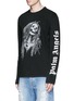 Front View - Click To Enlarge - PALM ANGELS - 'Metal Skull' Bob Marley print T-shirt