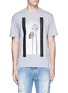 Main View - Click To Enlarge - PALM ANGELS - 'Palms' glitter print T-shirt
