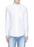 Main View - Click To Enlarge - PALM ANGELS - Distressed cotton Oxford shirt