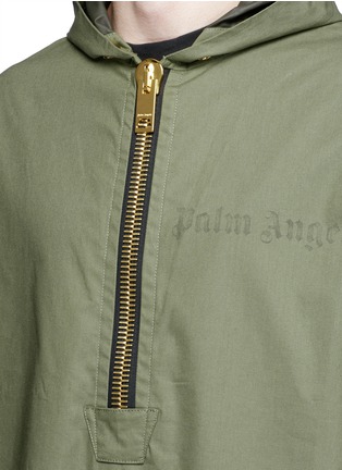 Detail View - Click To Enlarge - PALM ANGELS - Oversized hooded military anorak