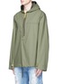 Front View - Click To Enlarge - PALM ANGELS - Oversized hooded military anorak