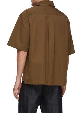 Back View - Click To Enlarge - BOTTEGA VENETA - Convertible Collar Boxy Short Sleeve Shirt