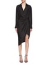 Main View - Click To Enlarge - GAUGE81 - ‘Puno’ Wrap Effect Midi Dress