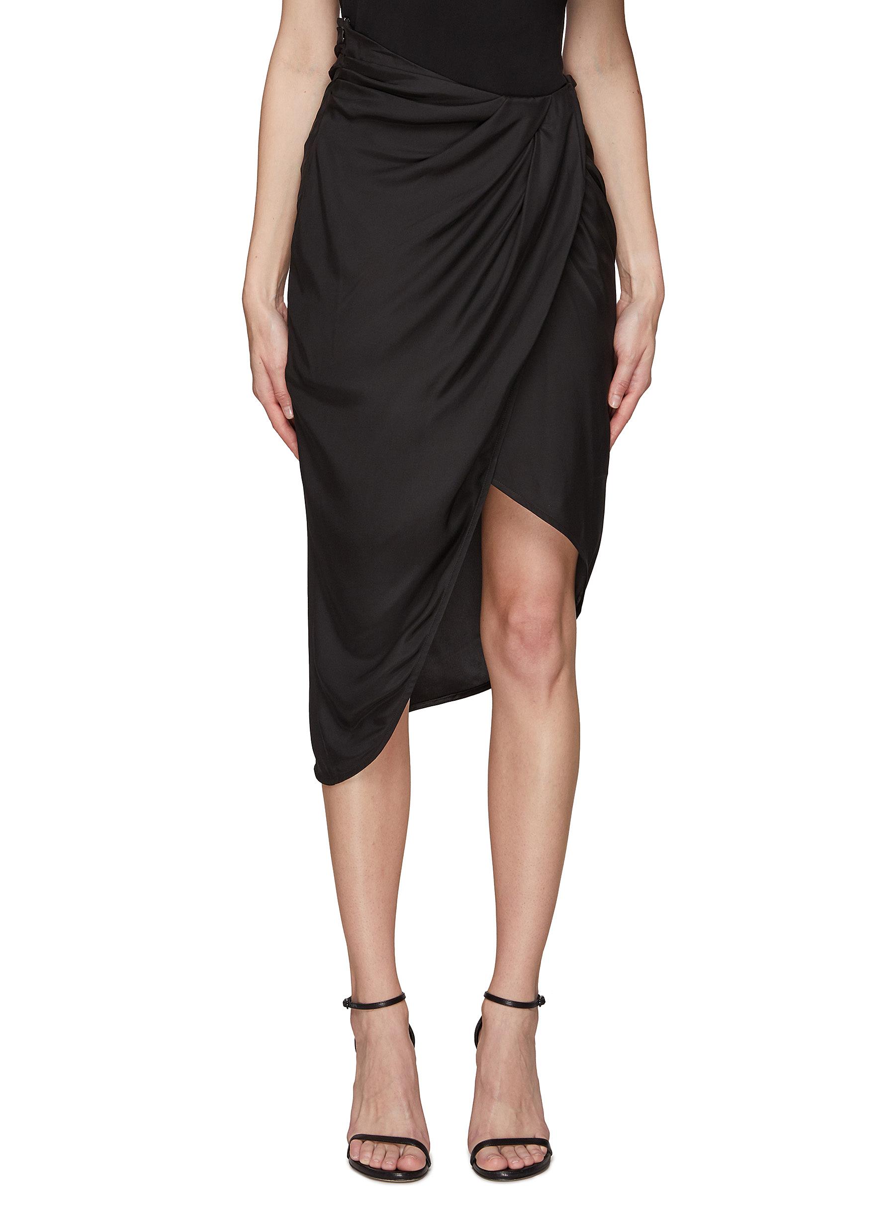 GAUGE81 'Paita' Wrap Effect Midi Skirt