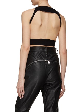 Back View - Click To Enlarge - RICK OWENS  - ‘Sling’ Cutout Front Open Back Bra Top