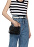 Front View - Click To Enlarge - MARIA OLIVER - ‘VALENCIA’ CAIMAN LEATHER CROSSBODY BAG