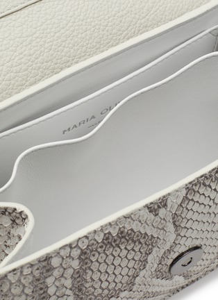 Detail View - Click To Enlarge - MARIA OLIVER - ‘VALENCIA’ PYTHON LEATHER CROSSBODY BAG
