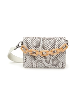 Main View - Click To Enlarge - MARIA OLIVER - ‘VALENCIA’ PYTHON LEATHER CROSSBODY BAG